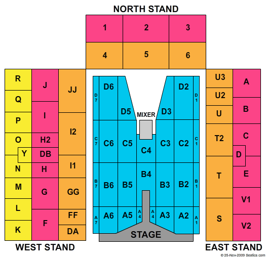 Portman Road Stadium Pink Seating Chart